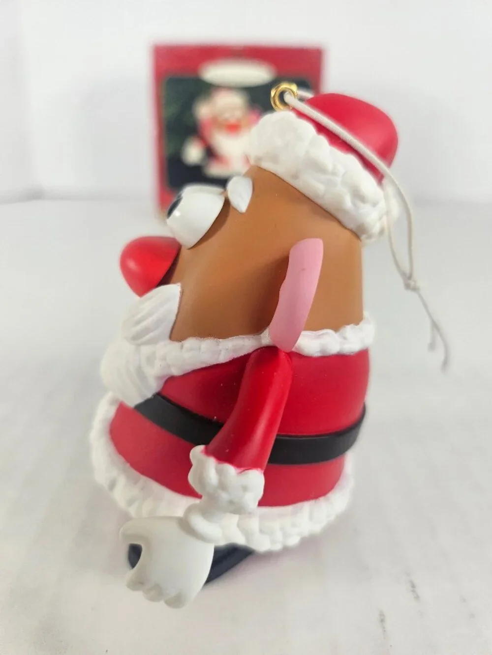 Vintage 1999 Hallmark Keepsake Ornament North Pole Mr Potato Head Santa